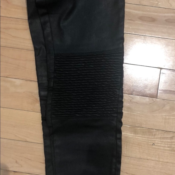 Zara black Coated pants matte shine - Picture 2 of 3